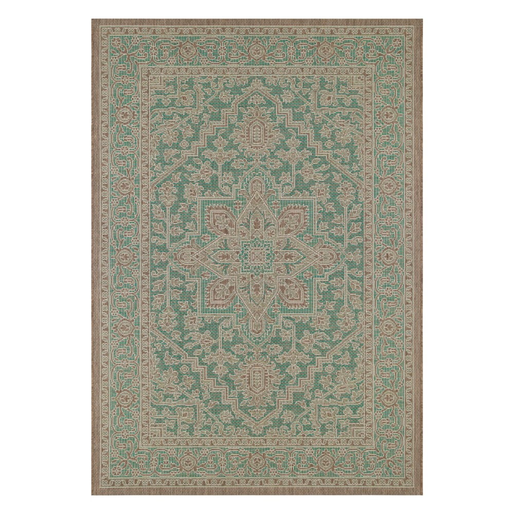 Zeleno-béžový venkovní koberec NORTHRUGS Anjara, 160 x 230 cm