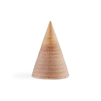 Statuetă decorativă din ceramică Kähler Design Glazed Cone Terracotta, înălțime 15 cm, portocaliu