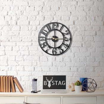 Ceas din metal pentru perete the old times, 50 x 50 cm
