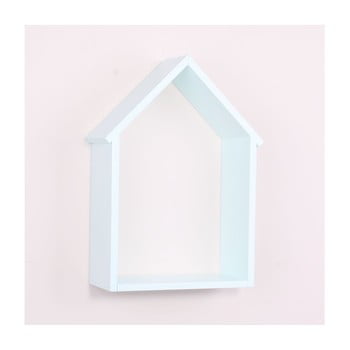 Raft de perete din lemn north carolina scandinavian home decors house, albastru pastel