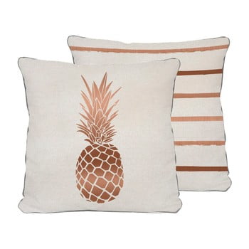 Față de pernă reversibilă din microfibră really nice things pineapple, 45 x 45 cm