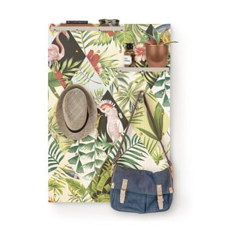 Cuier de perete din lemn surdic pegboard tropical