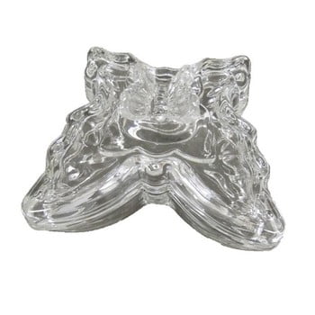 Cutie din sticlă antic line butterfly