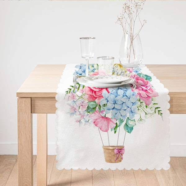 Běhoun na stůl Minimalist Cushion Covers Colorful Flowers, 45 x 140 cm