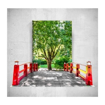 Tablou de perete 3d mosticx bridge to the tree, 40 x 60 cm
