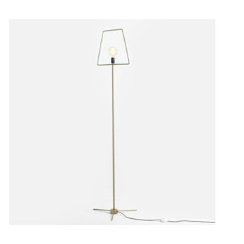 Lampadar custom form firkant, auriu
