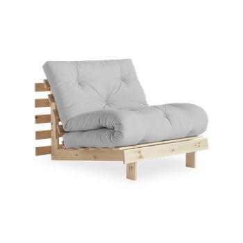 Fotoliu extensibil karup design roots raw/light grey