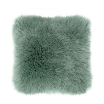 Pernă Tiseco Home Studio Sheepskin, 45 x 45 cm, verde