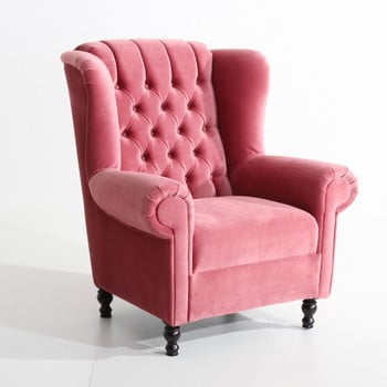 Fotoliu max winzer vary velvet, roz