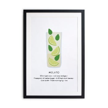 Tablou/poster înrămat really nice things mojito, 40 x 50 cm
