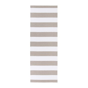 Covor potrivit pentru exterior Narma Birkas, 70 x 350 cm, maro - alb