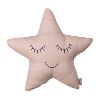 Pernă din amestec de bumbac pentru copii Apolena Pillow Toy Star, 35 x 35 cm, roz imagine