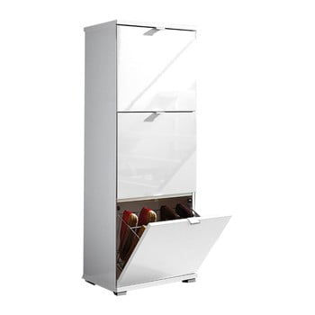 Pantofar cu sertare germania colorado, înălțime 132 cm, alb - alb