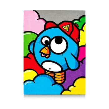 Tablou din beton pentru perete lyon béton explosif, 50 x 70 cm