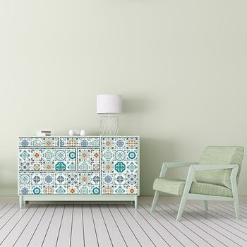 Set 60 autocolante pentru mobilă ambiance neo, 10 x 10 cm