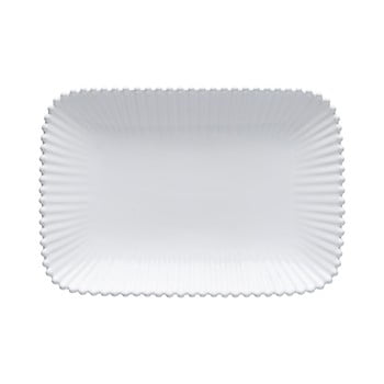 Tavă din gresie ceramică costa nova pearl, lungime 30 cm, alb