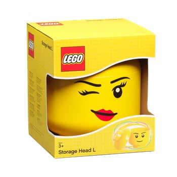 Cutie depozitare LEGO® Winky L, galben, ⌀ 24,2 cm imagine