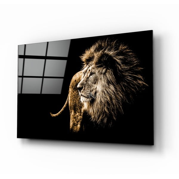 Skleněný obraz Insigne Majestic Lion, 110 x 70 cm