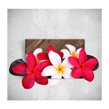 Tablou de perete 3d mosticx three flowers, 40 x 60 cm