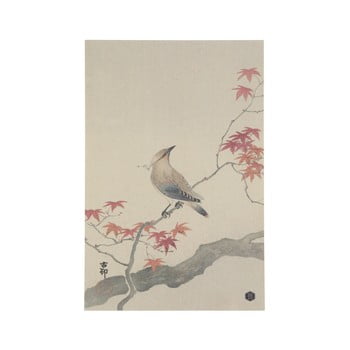 Poster din hârtie handmade bepurehome waxwing, 47 x 32 cm