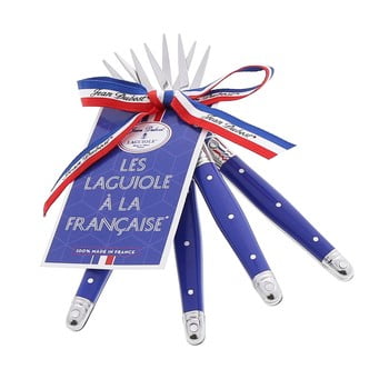 Set 4 furculițe pentru cocktail Jean Dubost A la Francaise, albastru