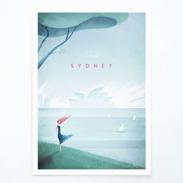 Plakát Travelposter Sydney, A2
