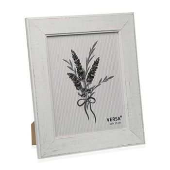 Ramă foto din lemn pentru fotografie versa madera blanco, 20 x 25 cm