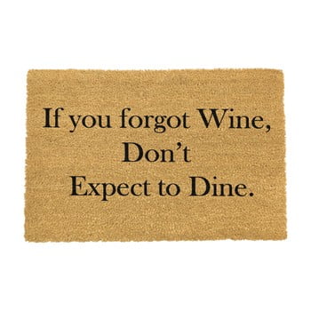 Covoraș intrare din fibre de cocos artsy doormats if you forgot wine, 40 x 60 cm