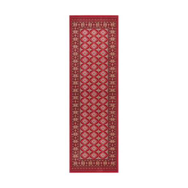 Červený běhoun Nouristan Sao Buchara, 80 x 250 cm