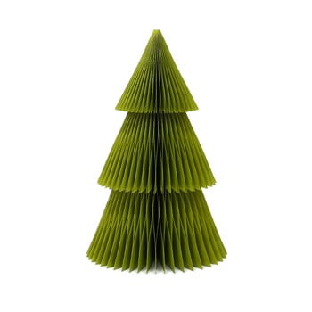 Decorațiune din hârtie pentru crăciun, formă brad only natural, înălțime 22,5 cm, verde
