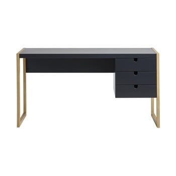 Birou marckeric square, 140 x 75 cm, gri antracit