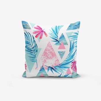 Față de pernă minimalist palm geometric, 45 x 45 cm
