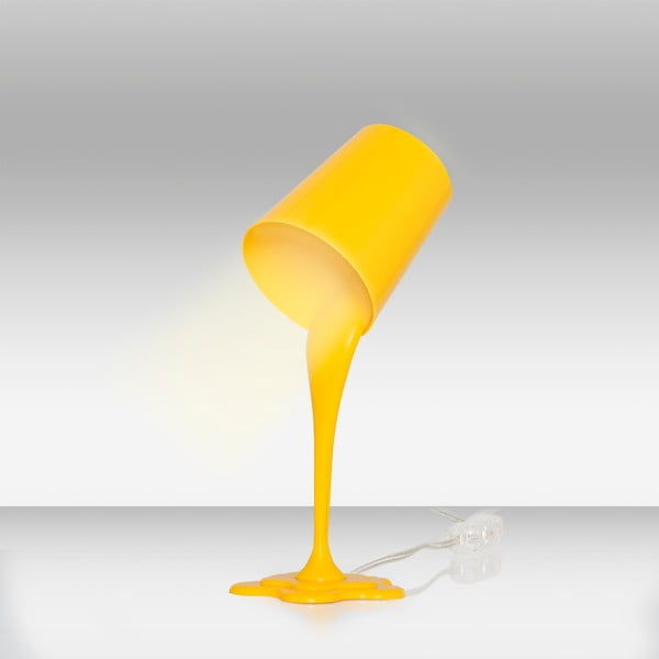 Žlutá stolní lampa Ximena