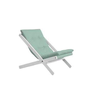 Fotoliu pliabil karup design boogie white/mint