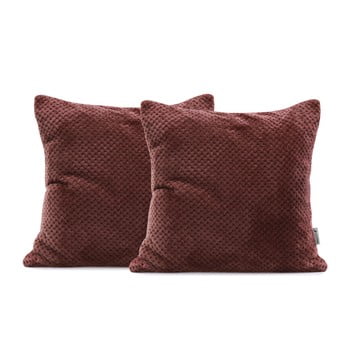 Set 2 fețe de pernă din microfibră decoking henry, 45 x 45 cm, maro