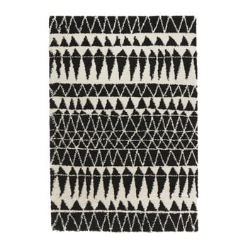 Covor Mint Rugs Allure Black, 160 x 230 cm, negru-alb