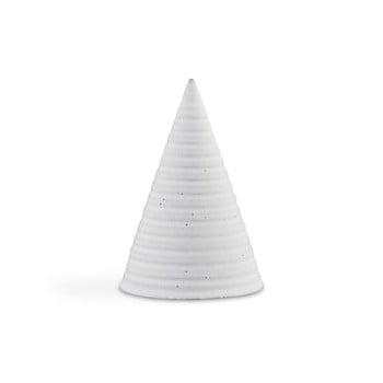 Statuetă decorativă din ceramică Kähler Design Glazed Cone Cold Grey, înălțime 15 cm, gri deschis