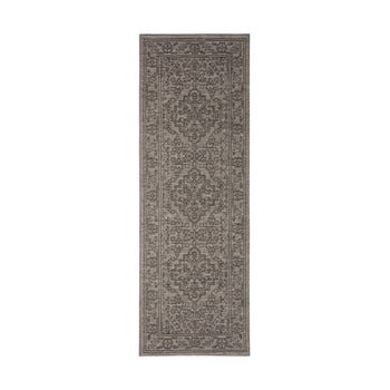 Covor potrivit pentru exterior bougari tyros, 70 x 200 cm, gri - maro