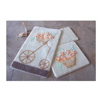 Set 3 covorașe de baie confetti bathmats salmon