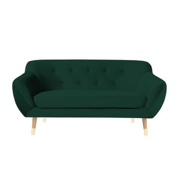 Canapea cu 2 locuri Mazzini Sofas Amelie, verde închis