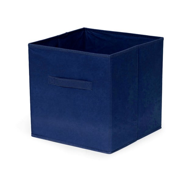 Tmavě modrý úložný box Compactor, 27 x 28 cm