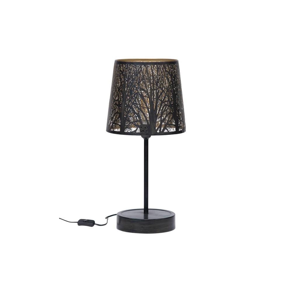 Černá stolní lampa WOOOD Keto, ø 28 cm
