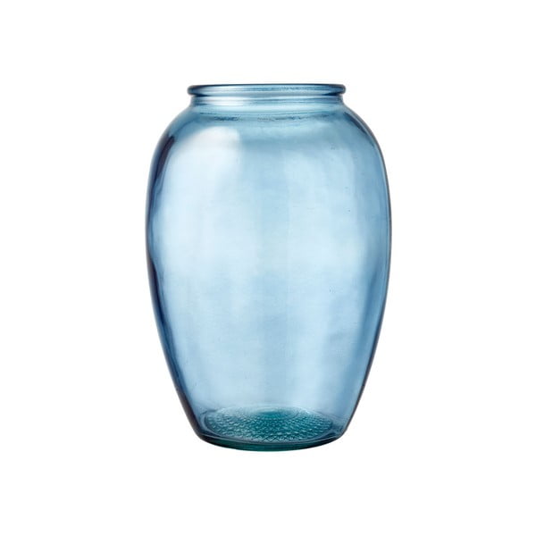 Modrá skleněná váza Bitz Kusintha, ø 17,5 cm