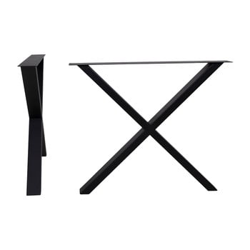 Picioare din oțel pentru masă house nordic nimes, lungime 86 cm, negru