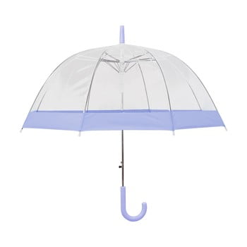 Umbrelă transparentă cu deschidere automată Ambiance Pastel Purple, ⌀ 85 cm