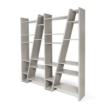 Bibliotecă temahome delta, gri mat