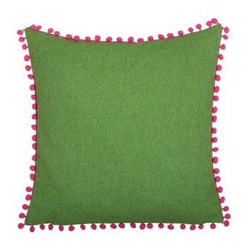 Pernă cu 2 fețe kate louise munie, 45 x 45 cm, verde-roz