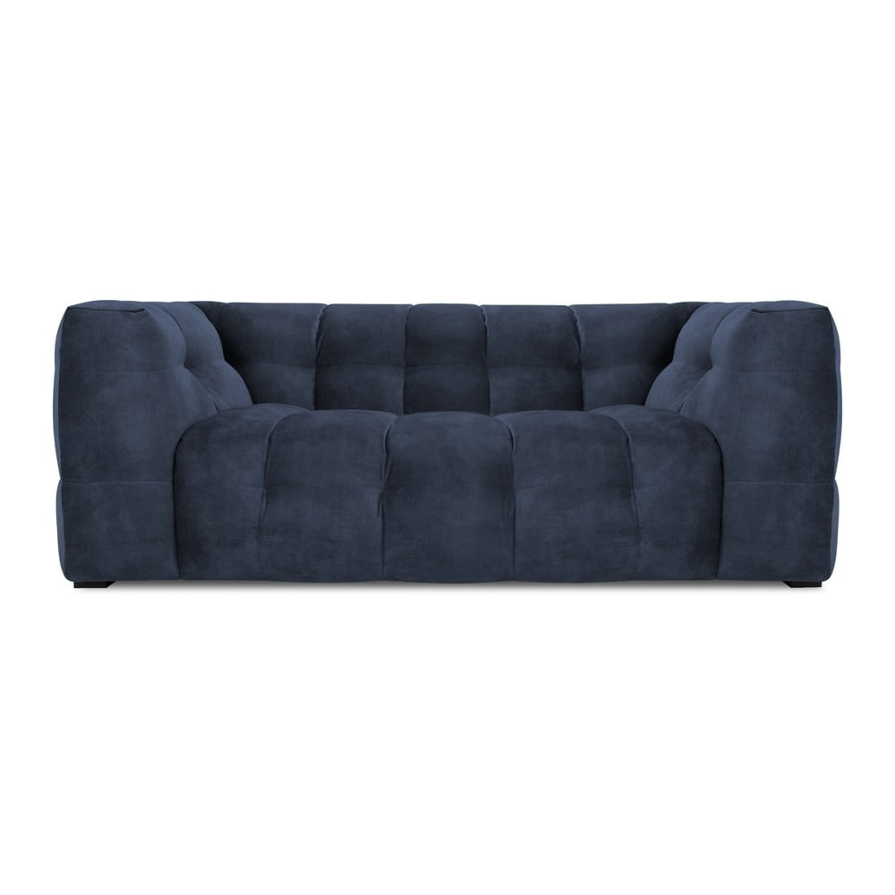 Modrá sametová pohovka Windsor & Co Sofas Vesta, 208 cm