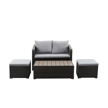 Set mobilier grădină din ratan artificial timpana gidion