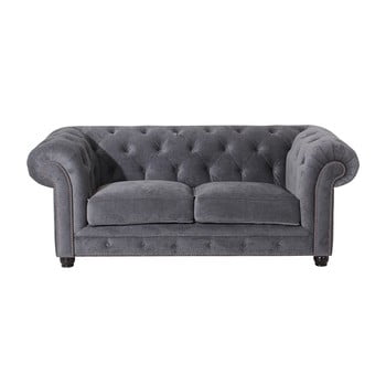 Canapea cu 2 locuri max winzer orleans velvet, gri 